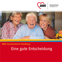 Titelseite unserer Heimbroschüre | AWO-Seniorenheim Friedberg | Altenheim Friedberg | Pflegeheim Friedberg | Pflegeplatz Friedberg